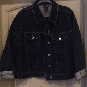 Lane Bryant dark denim jacket